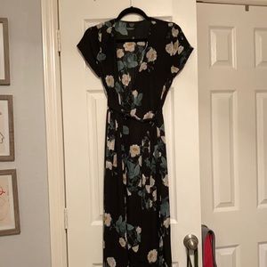 Vici floral wrap dress